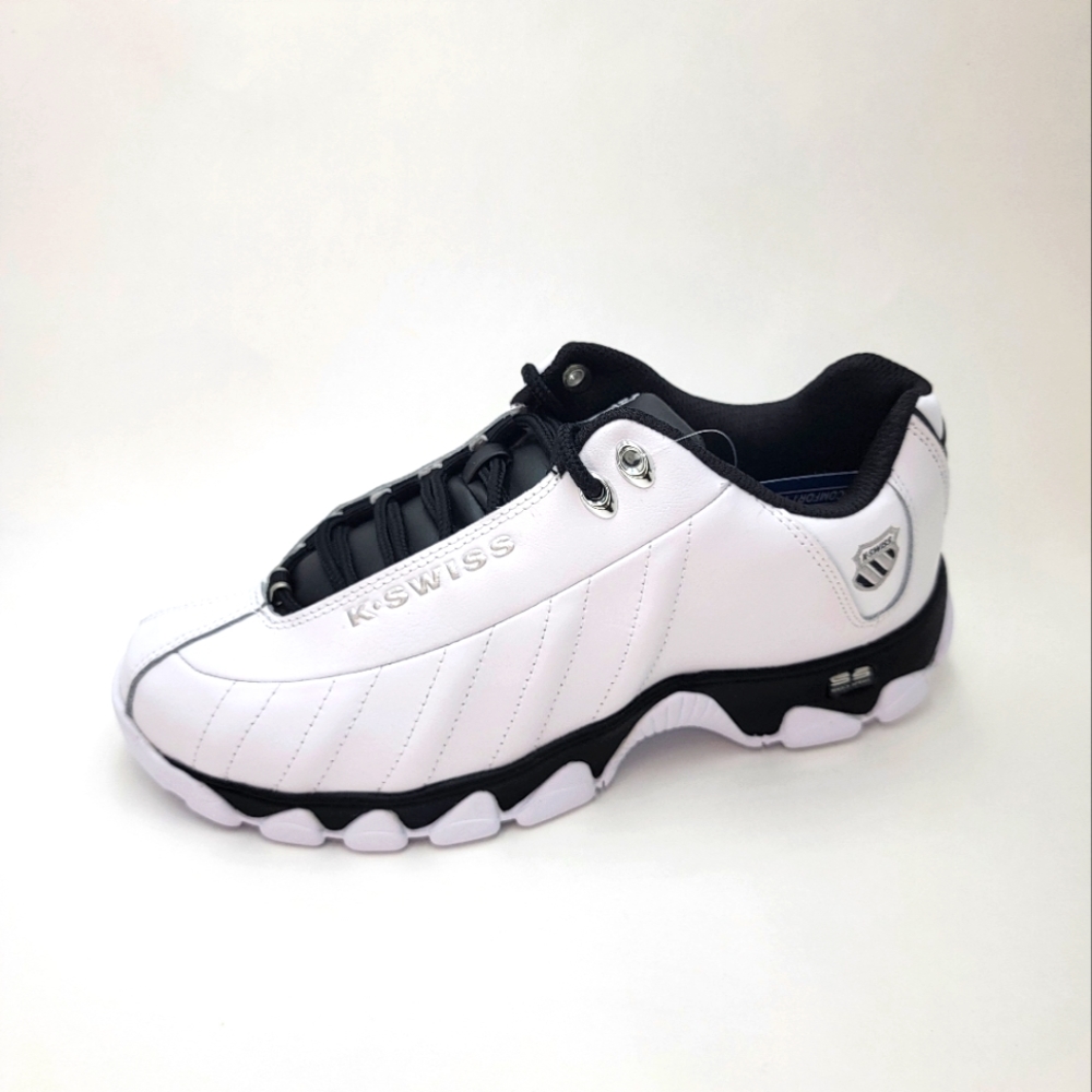 K-Swiss White and Black Men’s Athletic Sneakers